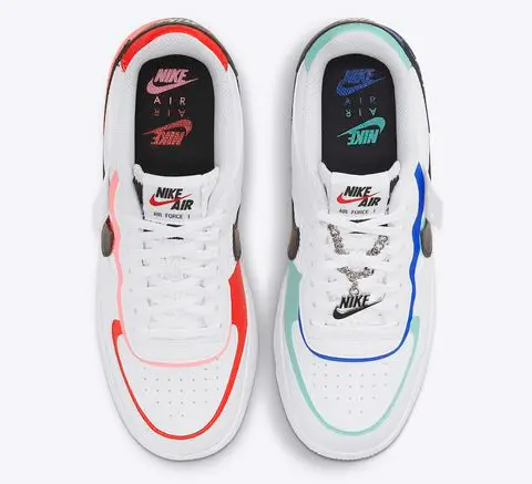Giày Nike Wmns Air Force 1 Shadow 'White Multi-Color' DH1965-100 - Ảnh 3
