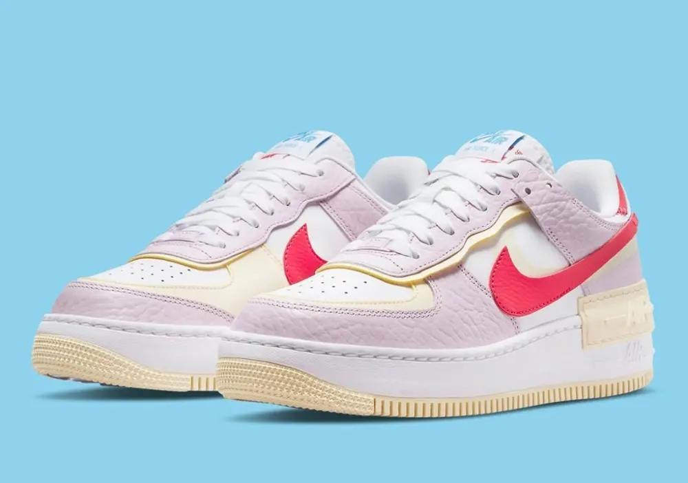 Alternative view of Giày Nike Air Force 1 Shadow Pink Red White DN5055-600