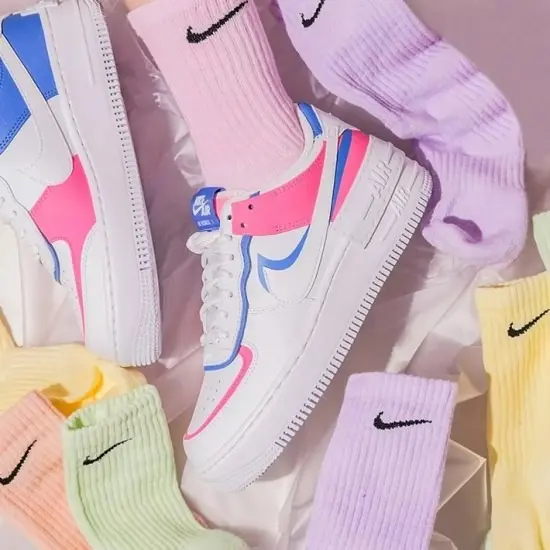 Giày Nike Wmns Air Force 1 Shadow 'Cotton Candy' CU3012-111 - Ảnh 6