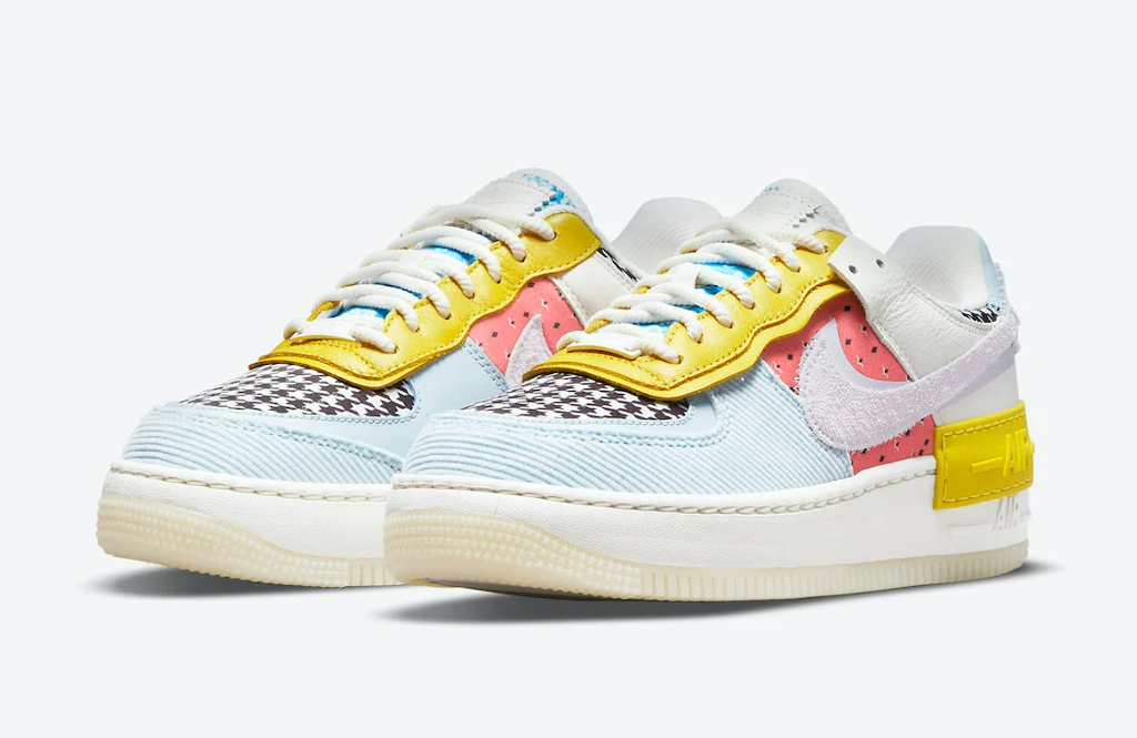Giày Nike Wmns Air Force 1 Shadow 'Patchwork' DM8076-100 - Ảnh 4