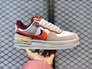 Alternative view of Giày Nike Wmns Air Force 1 Shadow 'Team Red Orange Pearl' CU8591-600