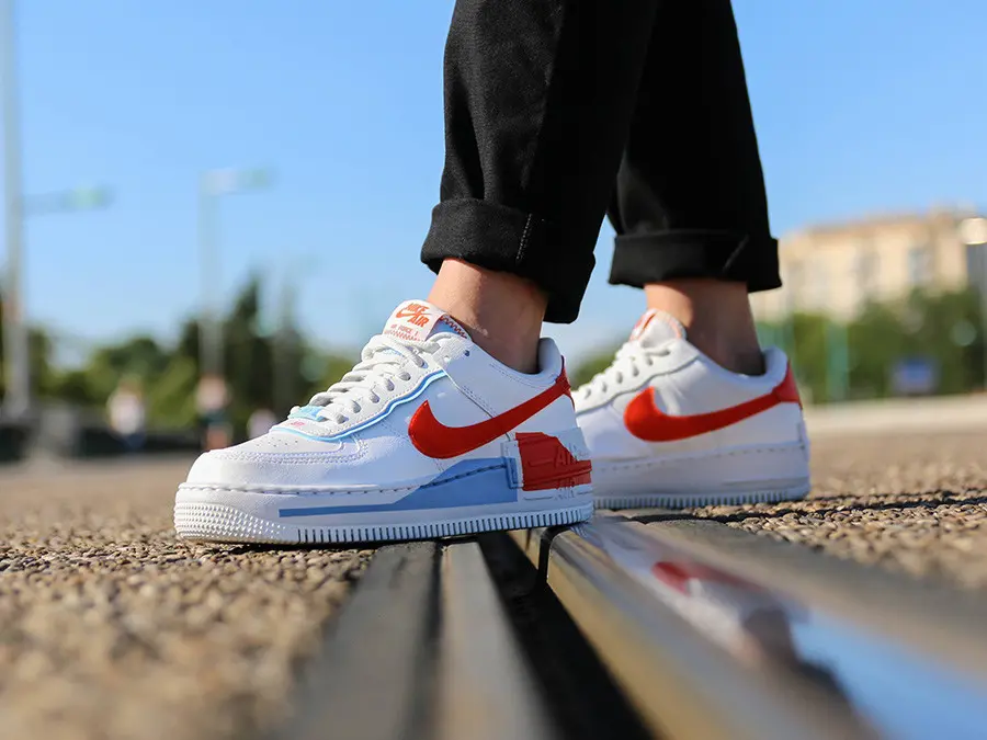 Giày Nike Air Force 1 Shadow SE 'Team Orange Blue' CQ9503-100 - Ảnh 5