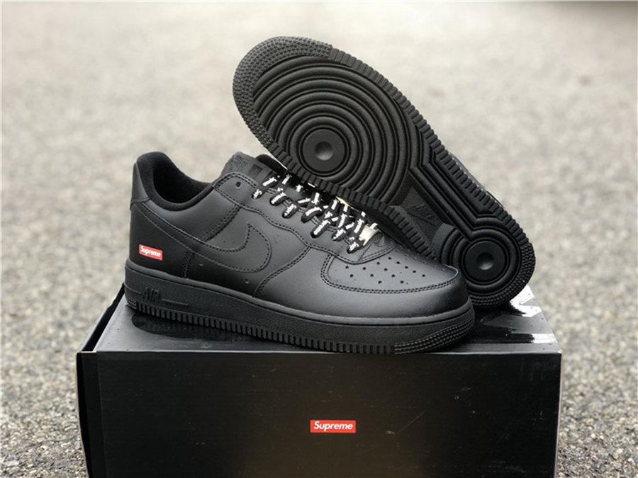 Giày Nike Supreme x Air Force 1 Low 'Box Logo - Black' CU9225-001 - Ảnh 9