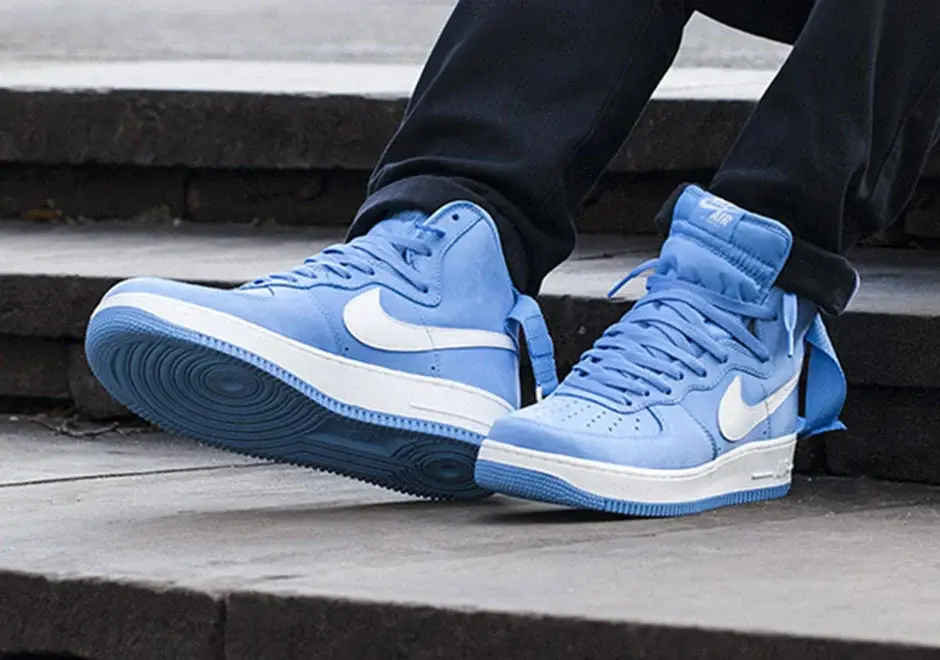 Giày Nike Air Force 1 Hi Retro QS 'University Blue' 743546-400 - Ảnh 5