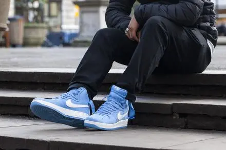 Giày Nike Air Force 1 Hi Retro QS 'University Blue' 743546-400 - Ảnh 4
