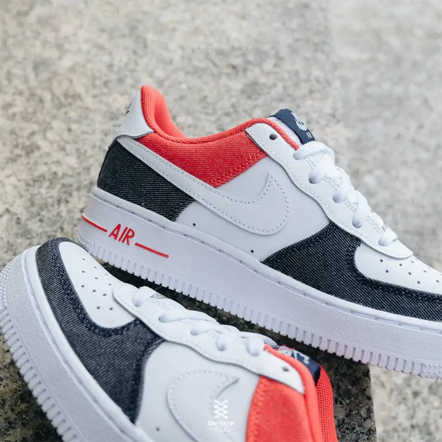 Giày Nike Air Force 1 Low LV8 GS 'USA' DJ5180-100 - Ảnh 4