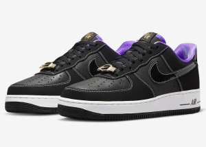 Alternative view of Giày Nike Air Force 1 Low World Champ 'Black Purple' DQ0300-001