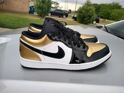 Giày Nike Air Jordan 1 Low 'Gold Toe' CQ9447-700 - Ảnh 5
