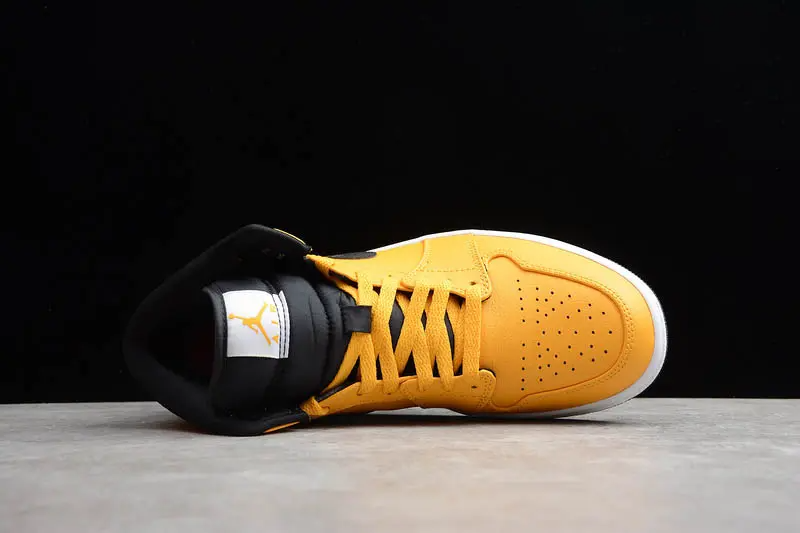 Giày Nike Air Jordan 1 Mid 'University Gold' 554724-700 - Ảnh 3