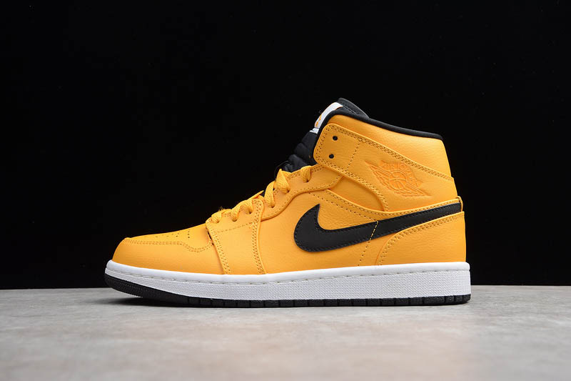 Giày Nike Air Jordan 1 Mid 'University Gold' 554724-700 - Ảnh 5