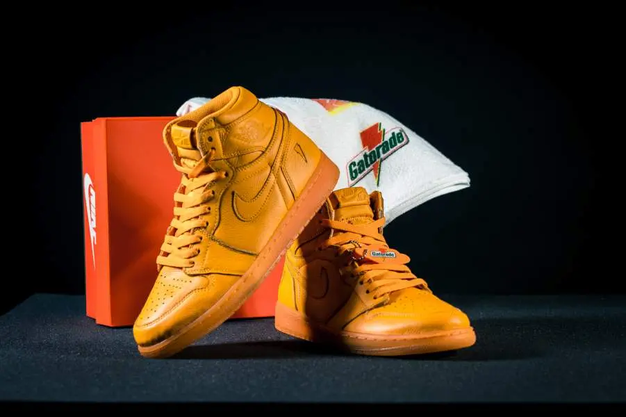Giày Nike Jordan 1 Retro High Gatorade 'Orange Peel' AJ6000-880 - Ảnh 3