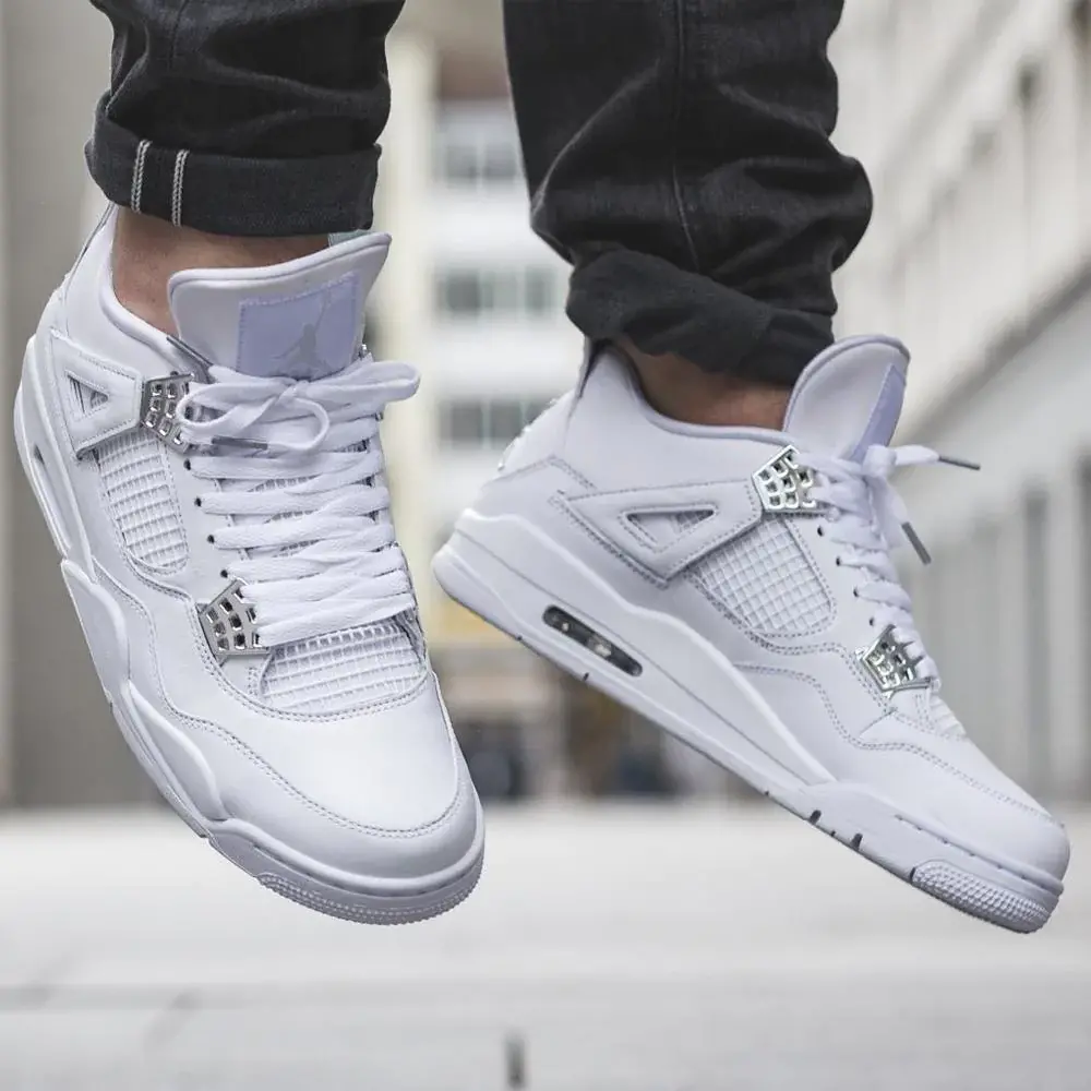 Alternative view of Giày Nike Air Jordan 4 Retro 'Pure Money' 308497-100