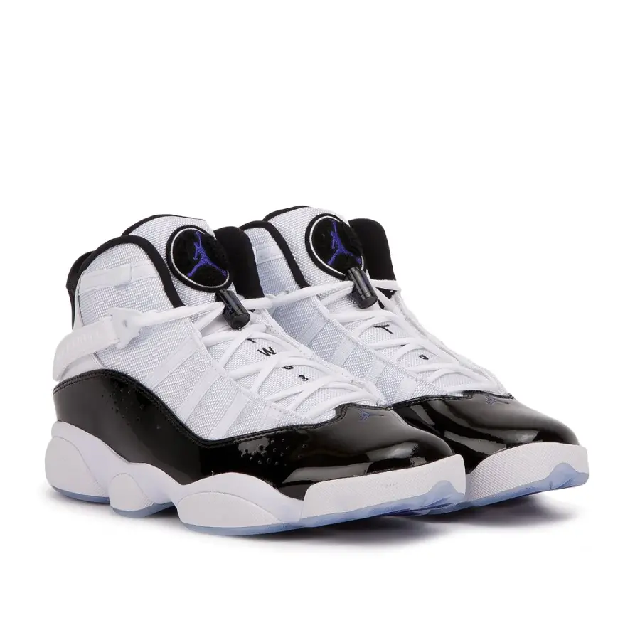 Giày Nike Air Jordan 6 Rings Concord 'White Black' 322992-104 - Ảnh 5