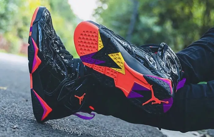 Giày Nike Air Jordan 7 Retro 'Black Gloss' 313358-006 - Ảnh 3
