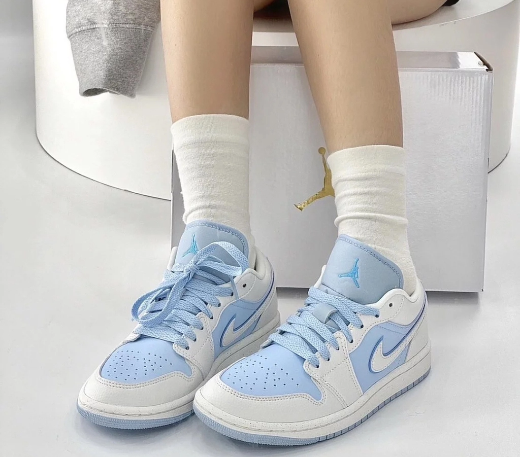 Giày Nike Air Jordan 1 Low 'Ice Blue' DV1299-104 - Ảnh 5