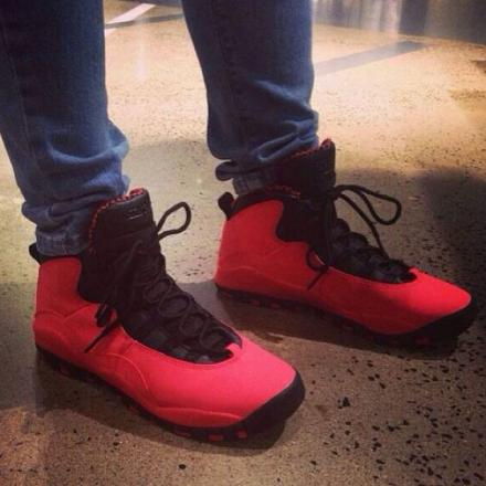 Giày Nike Air Jordan 10 Retro GG 'Fusion Red' 487211-605 - Ảnh 8