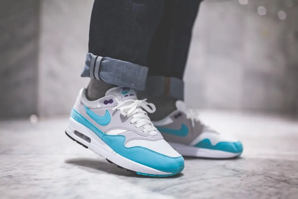 Alternative view of Giày Nike Air Max 1 Anniversary Aqua 908375-105