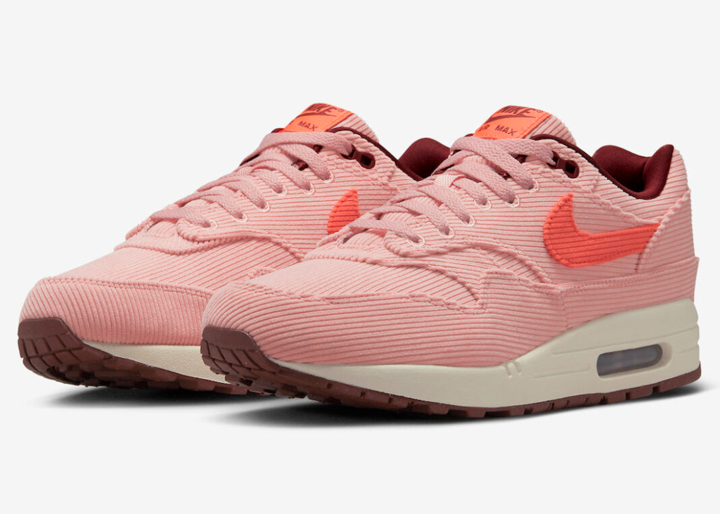 Giày Nike Air Max 1 PRM Corduroy 'Coral Stardust' FB8915-600 - Ảnh 3