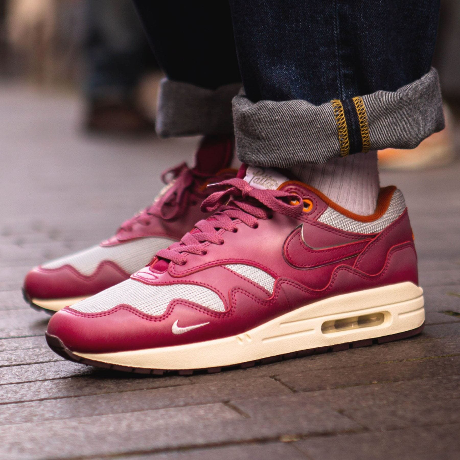 Giày Nike Patta x Air Max 1 'Rush Maroon' DO9549-001 - Ảnh 2