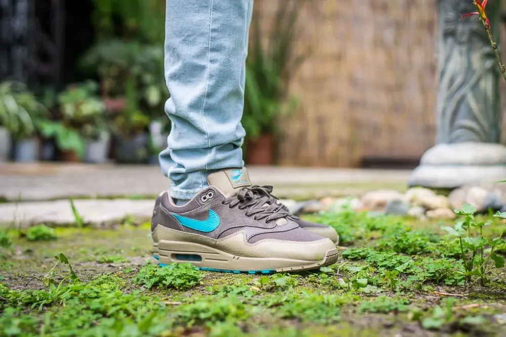 Alternative view of Giày Nike Air Max 1 PRM Ridgerock Turbo Green Khaki 875844-200
