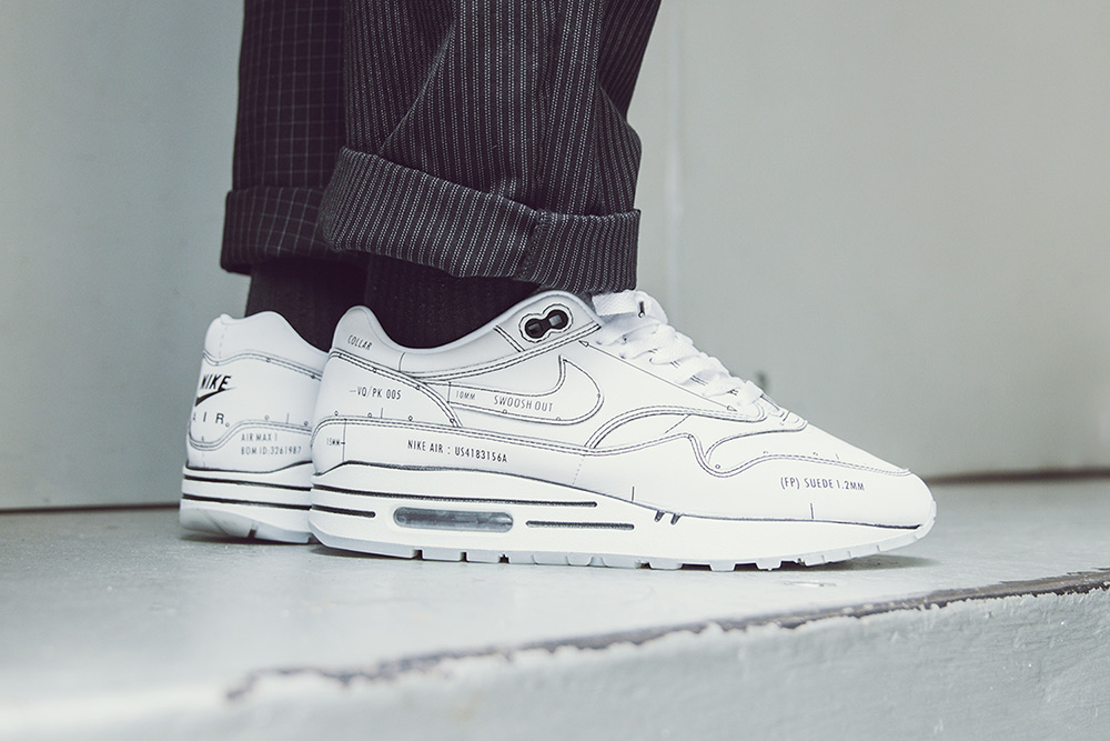 Giày Nike Air Max 1 Tinker Sketch to Shelf White CJ4286-100 - Ảnh 7