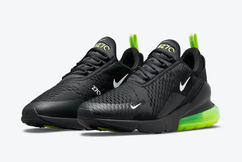 Giày Nike Air Max 270 'Black Neon' DO6392-001 - Ảnh 5