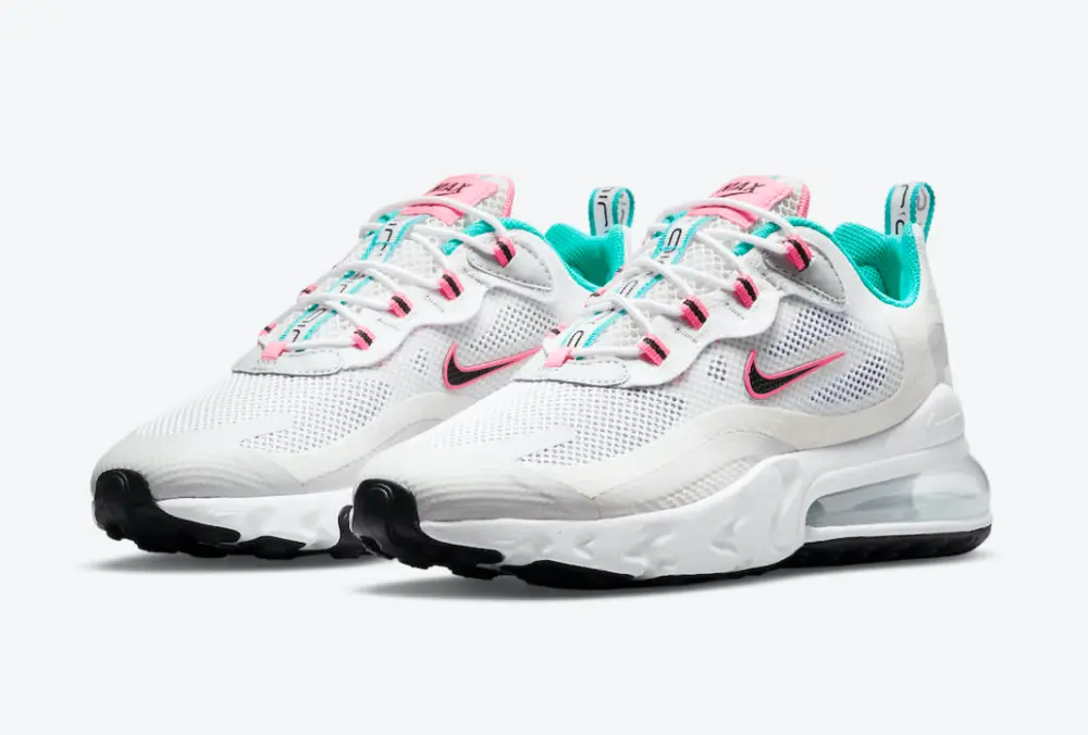 Alternative view of Giày Nike Air Max 270 React White Pink CZ1612-100
