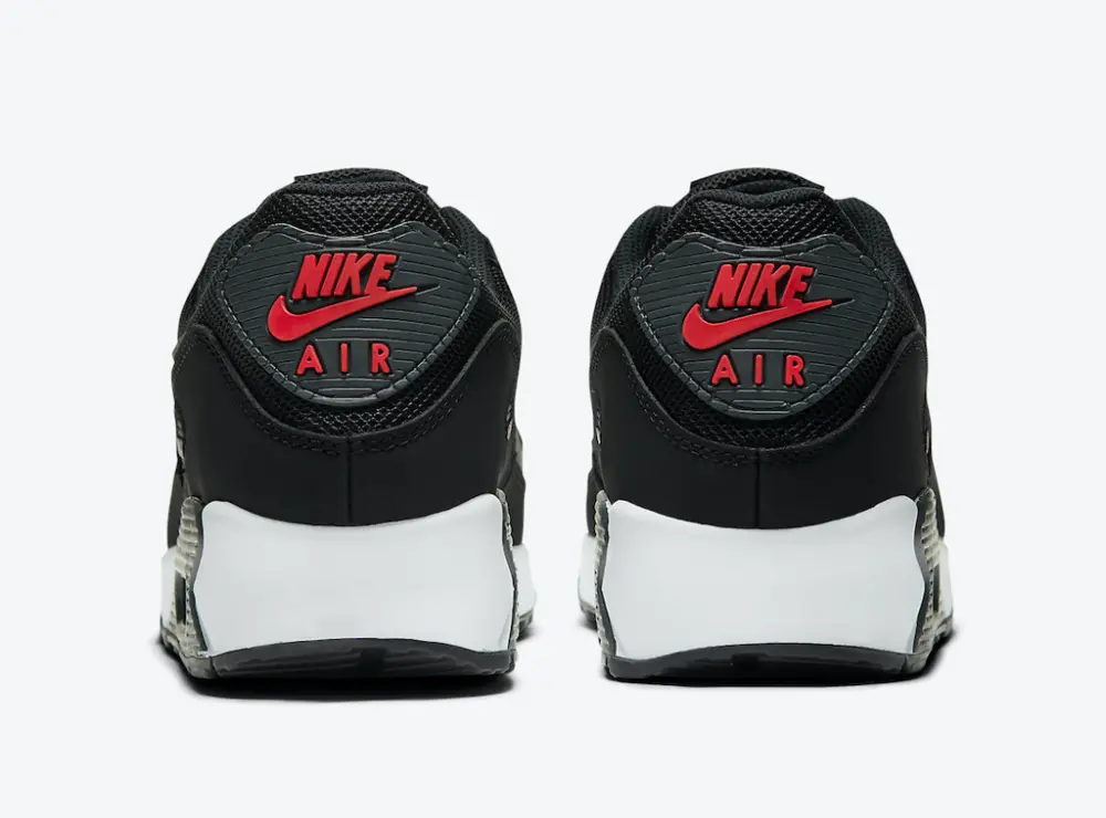 Giày Nike Air Max 90 'Black University Red' DH4095-001 - Ảnh 4