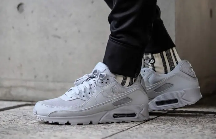 Giày Nike Air Max 90 Recraft 'Triple White' CN8490-100 - Ảnh 3