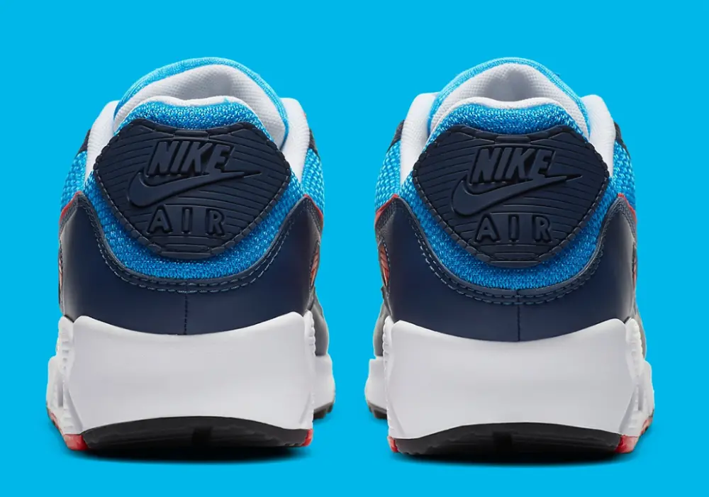 Giày Nike Air Max 90 'Photo Blue University Red' CT1687-400 - Ảnh 5