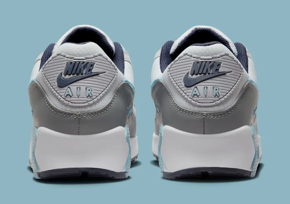 Giày Nike Air Max 90 'White Grey Blue' DM0029-003 - Ảnh 4