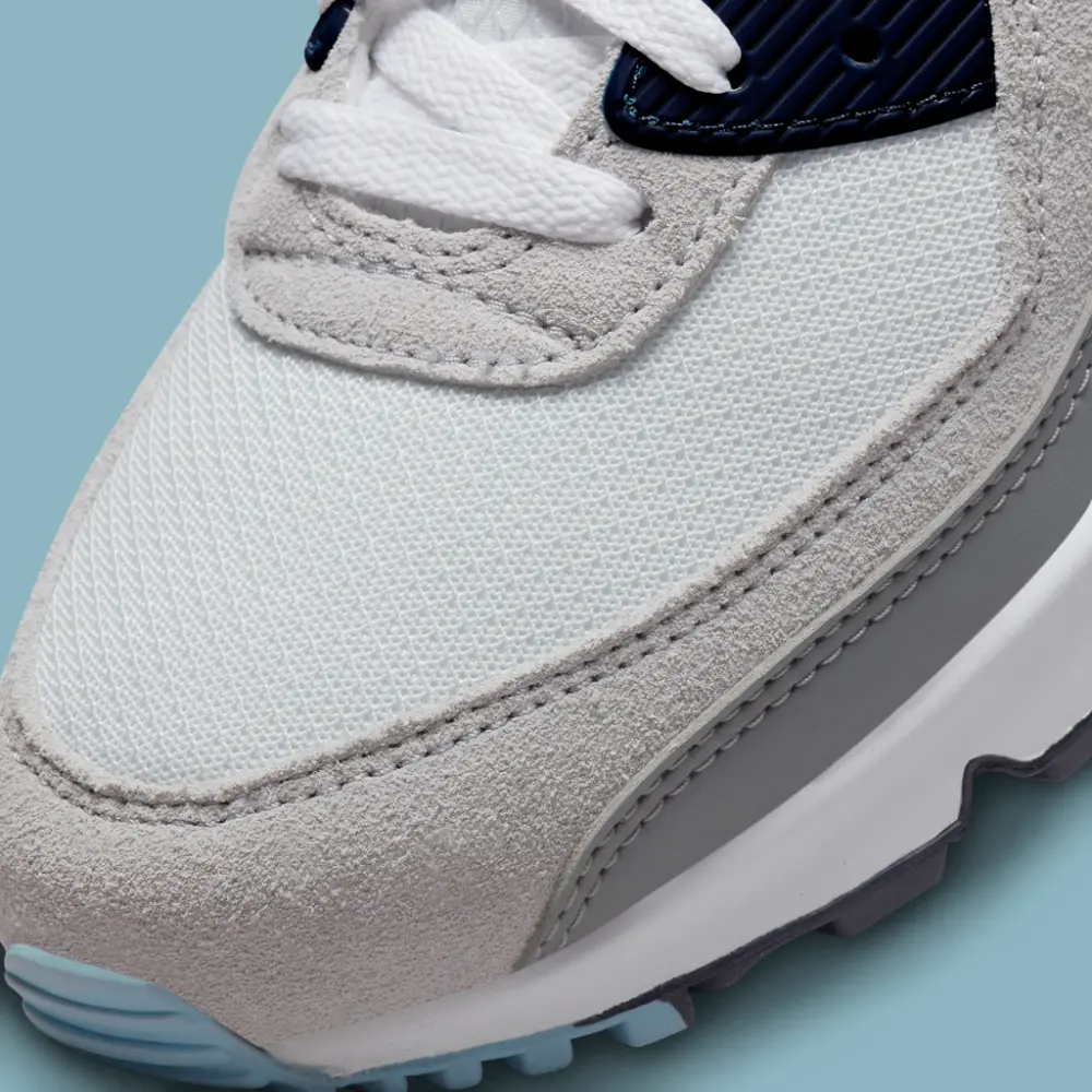 Giày Nike Air Max 90 'White Grey Blue' DM0029-003 - Ảnh 5
