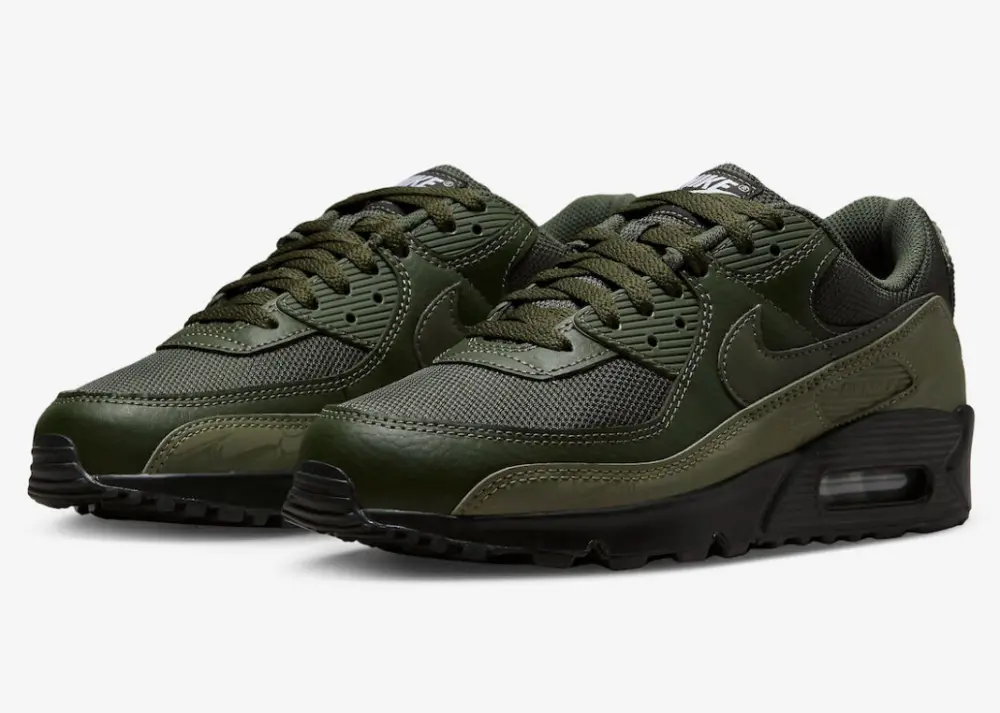 Giày Nike Air Max 90 'Cargo Khaki Reflective' DZ4504-300 - Ảnh 4