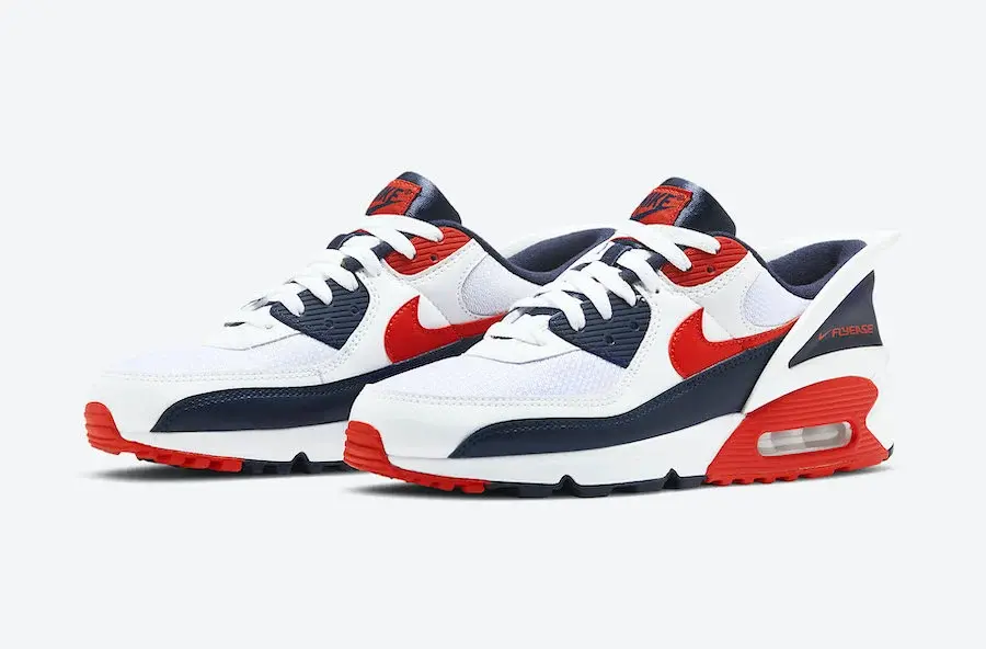 Alternative view of Giày Nike Air Max 90 Flyease 'USA' CU0814-104