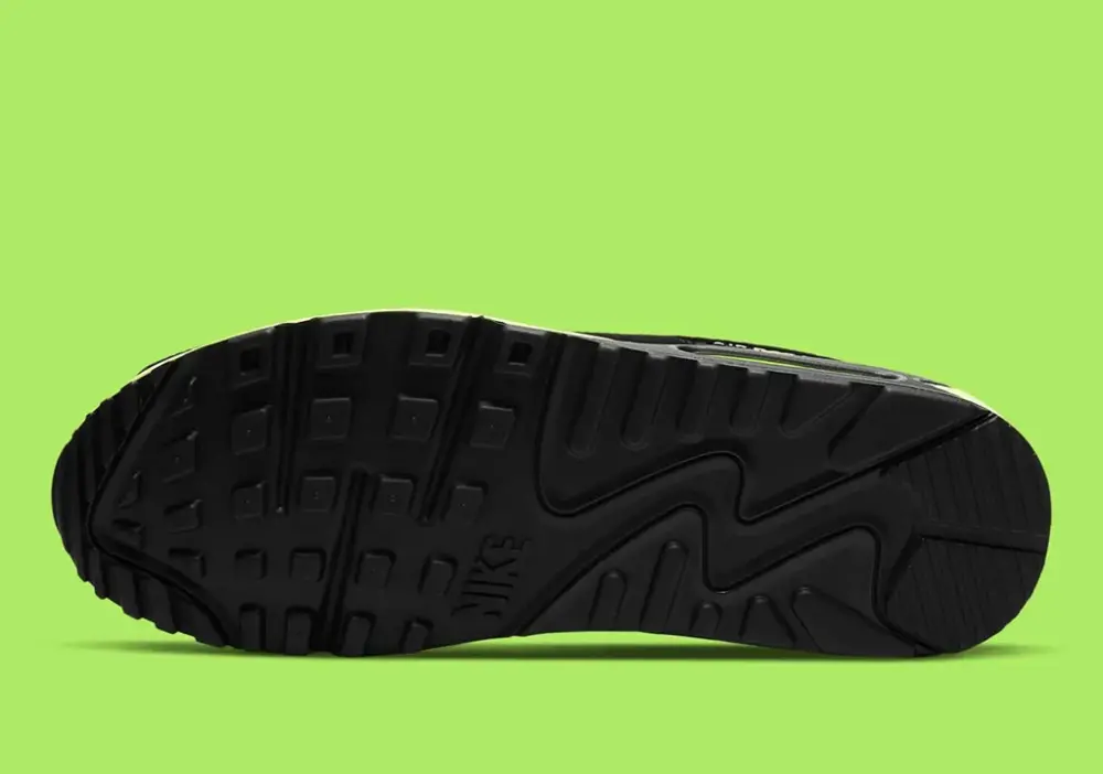 Giày Nike Air Max 90 'Black Hot Lime' DB3915-001 - Ảnh 7
