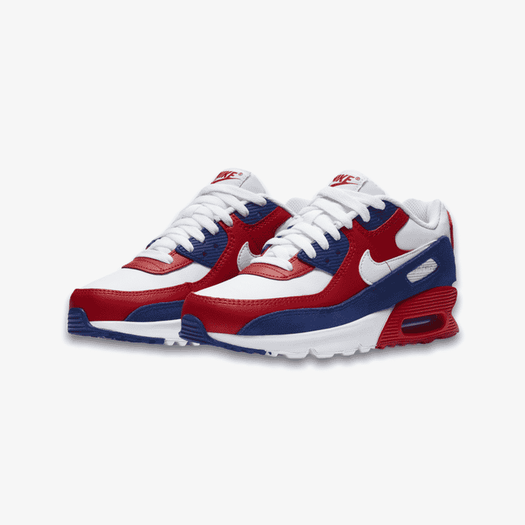 Giày Nike Air Max 90 Leather GS 'USA' DA9022-100 - Ảnh 3