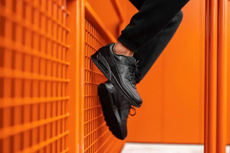Giày Nike Max 90 Leather Triple Black CZ5594-001 - Ảnh 3