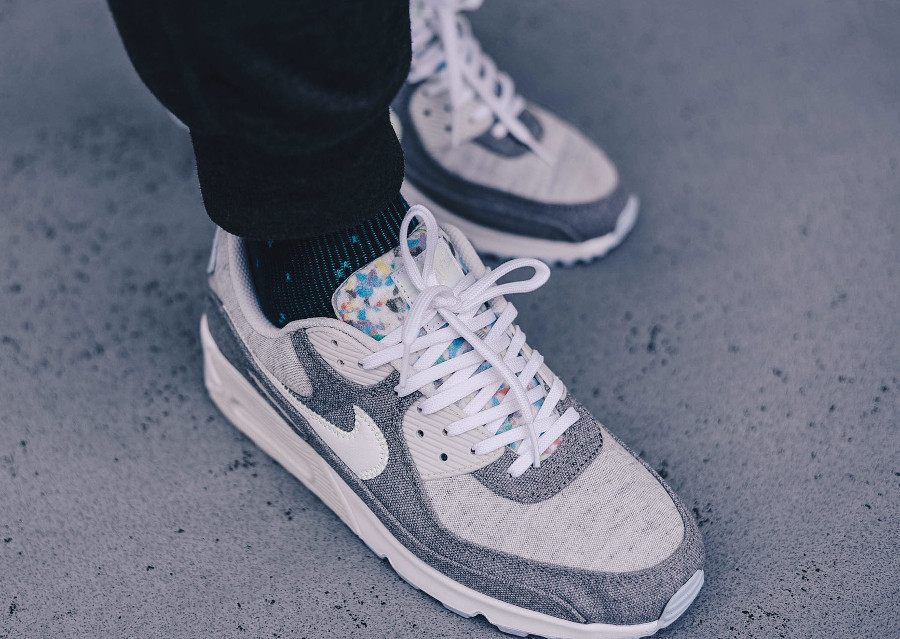 Giày Nike Air Max 90 'Recycled Canvas Pack' CK6467-001 - Ảnh 4
