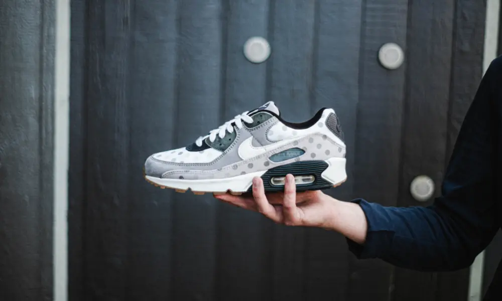 Giày Nike Air Max 90 NRG 'Venn Diagram Grey Fog Polka' CZ1929-100 - Ảnh 4
