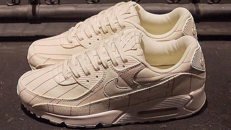 Giày Nike Air Max 90 'Pinstripes - Natural Chili Red' CZ5593-100 - Ảnh 3