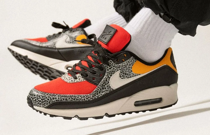 Giày Nike Air Max 90 SE 'Safari Chile Red Pollen' DC9446-001 - Ảnh 3