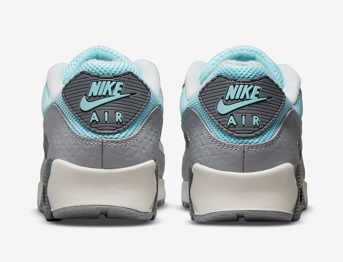 Giày Nike Air Max 90 'Snowflake Grey Ice Blue' DJ5414-001 - Ảnh 4