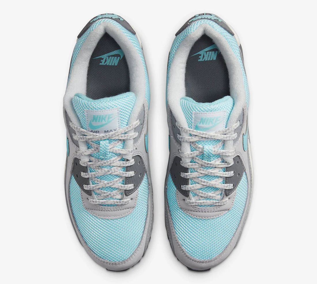 Giày Nike Air Max 90 'Snowflake Grey Ice Blue' DJ5414-001 - Ảnh 3