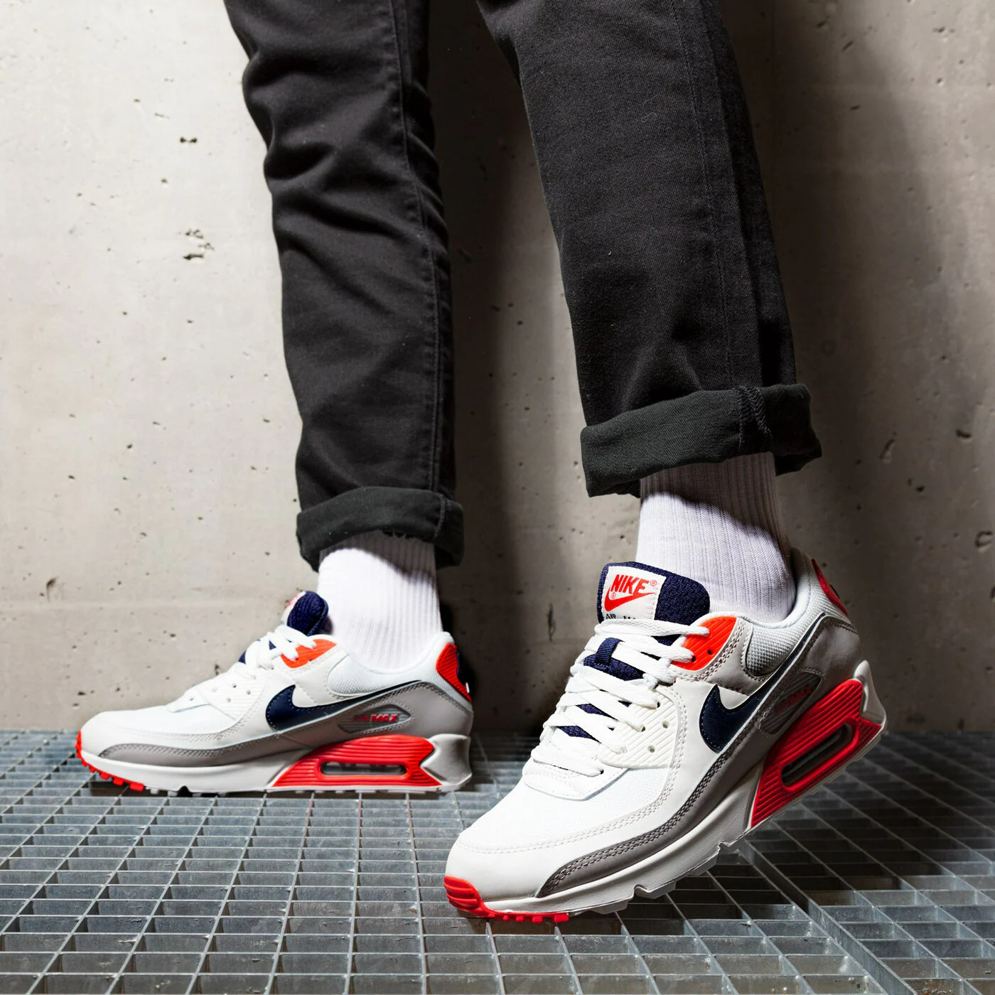 Giày Nike Air Max 90 USA 2021 'White' DB0625-101 - Ảnh 5