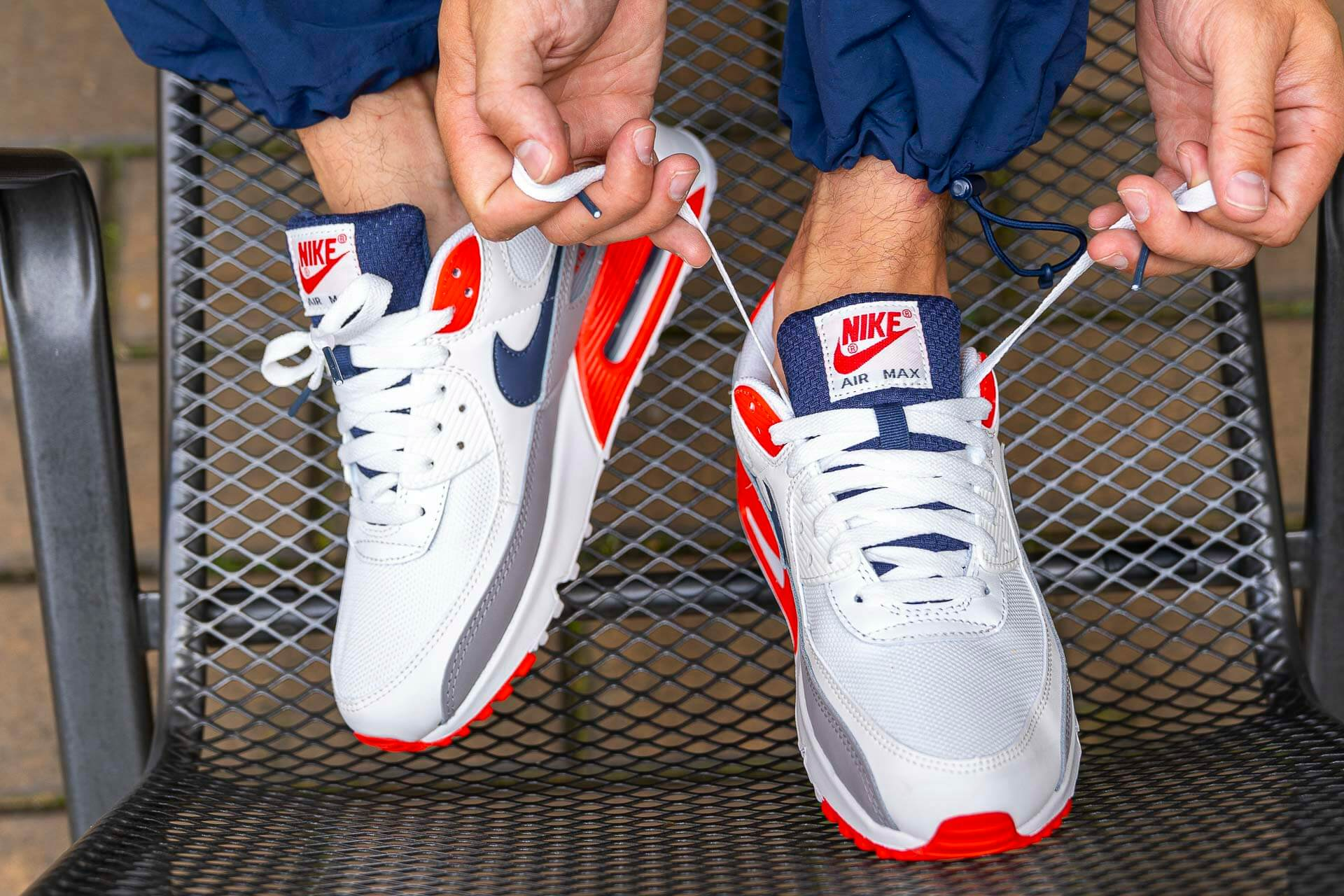 Giày Nike Air Max 90 USA 2021 'White' DB0625-101 - Ảnh 6