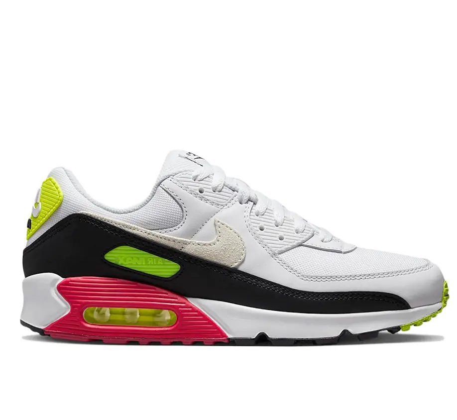 Giày Nike Air Max 90 'White Volt Rush Pink' DQ4071-100