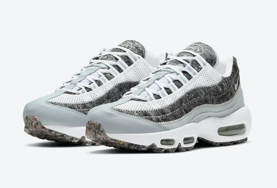 Alternative view of Giày Nike Air Max 95 Wmns 'Crater SE Aura Light Smoke Grey' CV8830-400