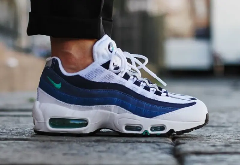 Giày Nike Air Max 95 OG 'White Slate Blue' 554970-131 - Ảnh 4