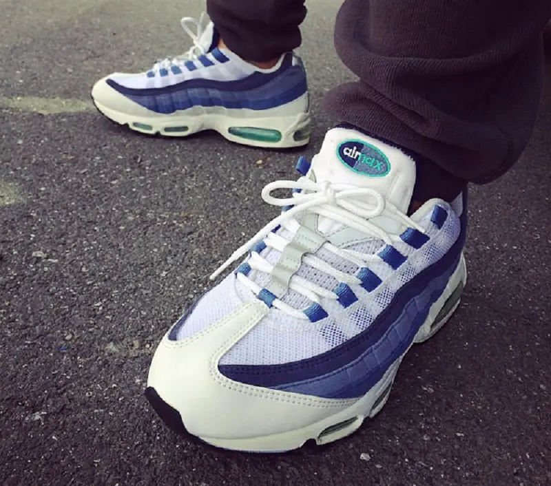 Giày Nike Air Max 95 OG 'White Slate Blue' 554970-131 - Ảnh 3