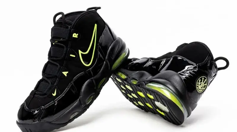 Giày Nike Air Max Uptempo 'Black Volt' CK0892-001 - Ảnh 4